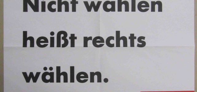 Aus dem Archiv – SPD-Wahlplakat zur Europawahl 1989 Aus dem Archiv – SPD-Wahlplakat zur Europawahl 1989