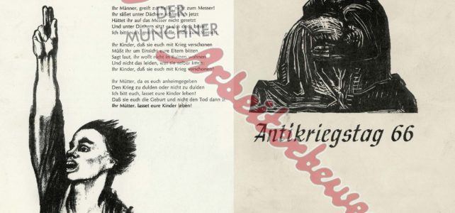Aus dem Archiv – Antikriegstag 1966 Aus dem Archiv – Antikriegstag 1966
