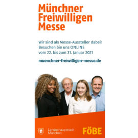 Münchner FreiwilligenMesse 2021: Wir sind dabei!