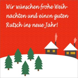 Wir machen Weihnachtsurlaub