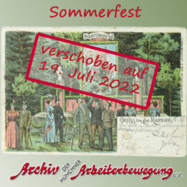 Sommerfest des Archivs auf 19. Juli 2022 verschoben