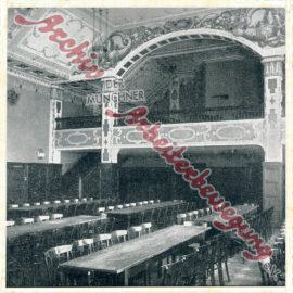Aus dem Archiv – Vortragssaal im „alten“ Münchner Gewerkschaftshaus