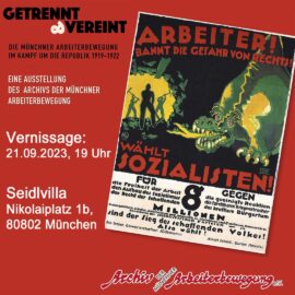 Vernissage: Ausstellung „Getrennt und vereint“, 21. September, 19 Uhr, Seidlvilla