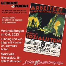 Ausstellung „GETRENNT & VEREINT“: Veranstaltungen im Oktober 2023