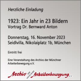 1923: Ein Jahr in 23 Bildern